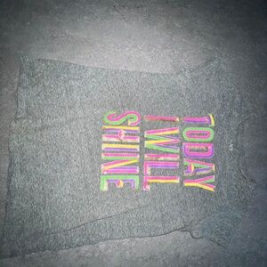 Vibrant Gray Kids Tee with 'Today I Will Shine' Print